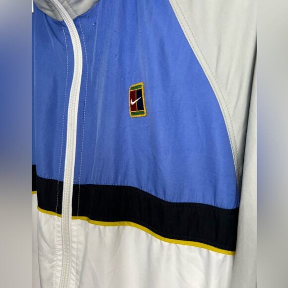 Vintage Nike Challenge Court Zip Jacket Hood SZ SMALL Agassi Tennis Lined 90s - Picture 3 of 11